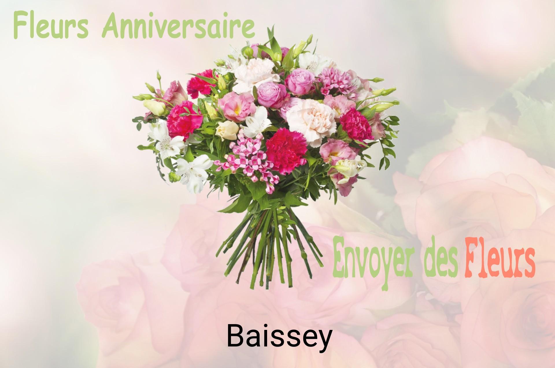Bouquet de fleurs d’anniversaire livré à Baissey